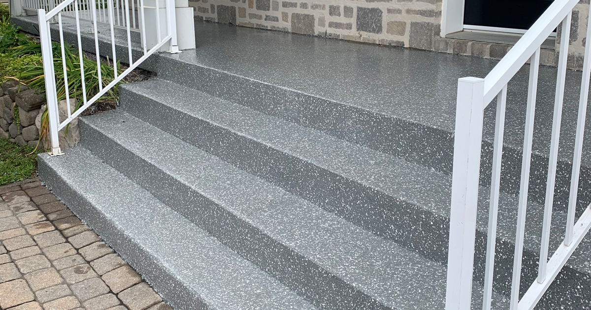 Époxy béton extérieur ou Polyaspartique / Polyurea